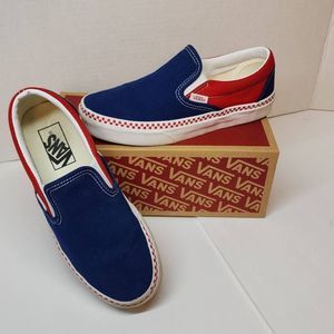 Van's Used With Box Unisex Size 4.5 Men Or  6 Women Checkerboard Foxing.